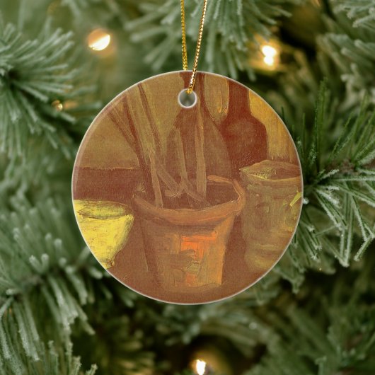 Vincent van Gogh - Stilleven penselen in pot Keramisch Ornament (Boom)