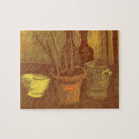 Vincent van Gogh - Stilleven penselen in pot Legpuzzel (Horizontaal)