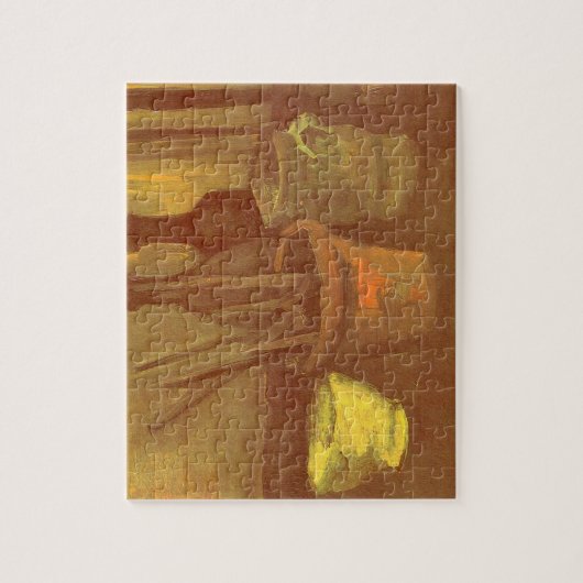 Vincent van Gogh - Stilleven penselen in pot Legpuzzel (Verticaal)