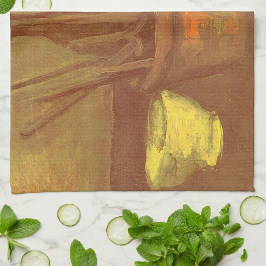 Vincent van Gogh - Stilleven penselen in pot Theedoek (Gevouwen)