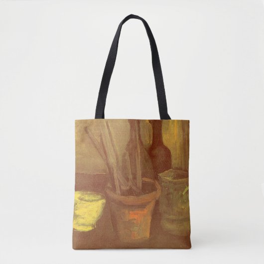 Vincent van Gogh - Stilleven penselen in pot Tote Bag (Voorkant)