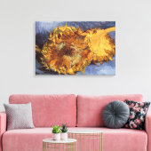 Vincent van Gogh - Stilleven: Twee afgesneden zonn Canvas Afdruk (Insitu (Woonkamer))