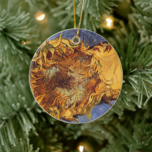 Vincent van Gogh - Stilleven: Twee afgesneden zonn Keramisch Ornament