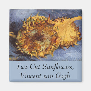 Vincent van Gogh - Stilleven: Twee afgesneden zonn Magneet
