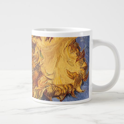 Vincent van Gogh - Stilleven: twee geslepen zonneb Grote Koffiekop (Rechts)
