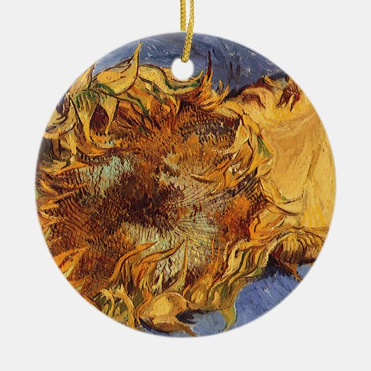 Vincent van Gogh - Stilleven: twee geslepen zonneb Keramisch Ornament (Voorkant)