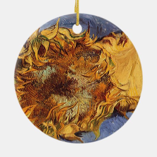 Vincent van Gogh - Stilleven: twee geslepen zonneb Keramisch Ornament (Achterkant)