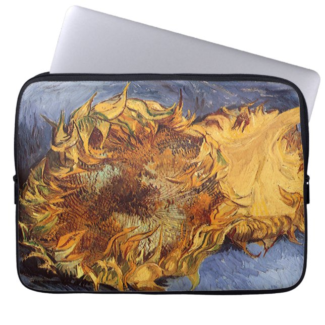 Vincent van Gogh - Stilleven: twee geslepen zonneb Laptop Sleeve (Voorkant)