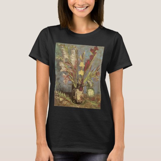 Vincent van Gogh - Stilleven vaas met gladiolen T-shirt (Voorkant)