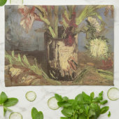Vincent van Gogh - Stilleven vaas met gladiolen Theedoek (Gevouwen)