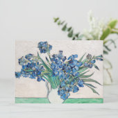 Vincent van Gogh - Stilleven: vaas met irissen Kaart (Staand voorkant)