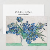 Vincent van Gogh - Stilleven: vaas met irissen Kaart (Voorkant / Achterkant)