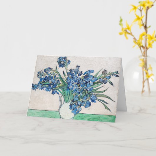 Vincent van Gogh - Stilleven: vaas met irissen Kaart (Gele Bloem)