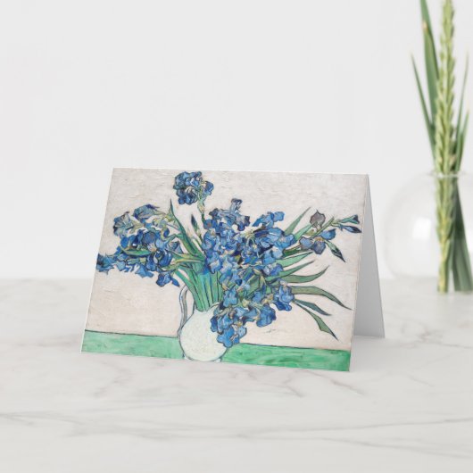 Vincent van Gogh - Stilleven: vaas met irissen Kaart (Voorkant)