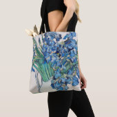 Vincent van Gogh - Stilleven: vaas met irissen Tote Bag (Dichtbij)