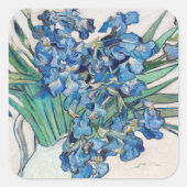 Vincent van Gogh - Stilleven: vaas met irissen Vierkante Sticker (Voorkant)