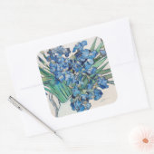 Vincent van Gogh - Stilleven: vaas met irissen Vierkante Sticker (Envelop)