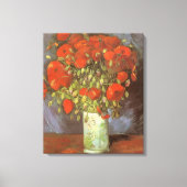 Vincent van Gogh Stilleven Vaas met Rode Klaprozen Canvas Afdruk (Voorkant)