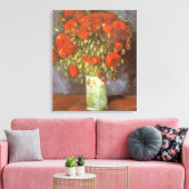 Vincent van Gogh Stilleven Vaas met Rode Klaprozen Canvas Afdruk (Insitu (Woonkamer))