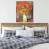Vincent van Gogh Stilleven Vaas met Rode Klaprozen Canvas Afdruk (Insitu (Slaapkamer))