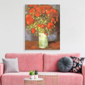 Vincent van Gogh Stilleven Vaas met rode klaprozen Canvas Afdruk (Insitu (Woonkamer))