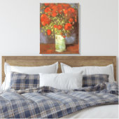 Vincent van Gogh Stilleven Vaas met rode klaprozen Canvas Afdruk (Insitu (Slaapkamer))