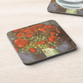 Vincent van Gogh Stilleven Vaas met rode klaprozen Drankjes Onderzetter (Linkerzijde)