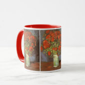 Vincent van Gogh Stilleven Vaas met rode klaprozen Mok (Voorkant links)