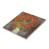 Vincent van Gogh Stilleven Vaas met rode klaprozen Tegeltje (Zijkant)