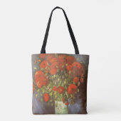 Vincent van Gogh Stilleven Vaas met rode klaprozen Tote Bag (Achterkant)