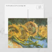Vincent van Gogh - Stilleven: Vier afgesneden zonn Briefkaart (Voorkant / Achterkant)