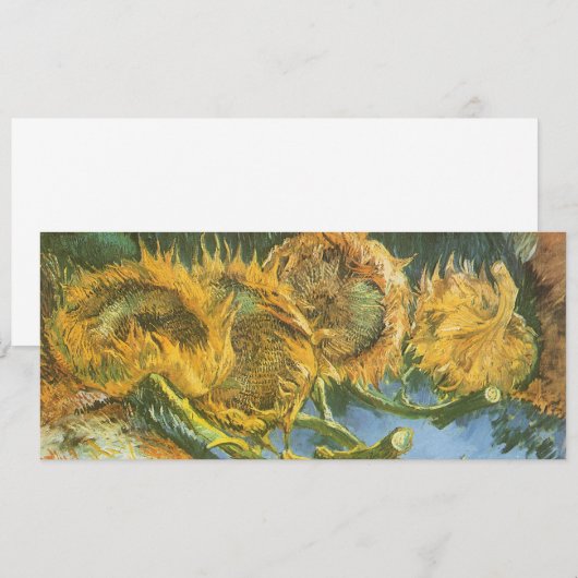 Vincent van Gogh - Stilleven: vier snijbloemen (Voorkant / Achterkant)