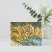 Vincent van Gogh - Stilleven: vier snijbloemen Briefkaart (Staand voorkant)