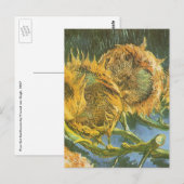 Vincent van Gogh - Stilleven: vier snijbloemen Briefkaart (Voorkant / Achterkant)