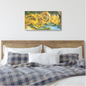 Vincent van Gogh - Stilleven: vier snijbloemen Canvas Afdruk (Insitu (Slaapkamer))