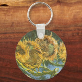 Vincent van Gogh - Stilleven: vier snijbloemen Sleutelhanger (Voorkant)