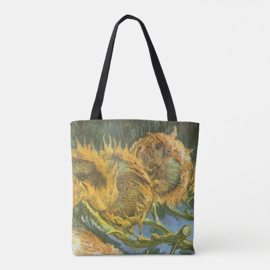 Vincent van Gogh - Stilleven: vier snijbloemen Tote Bag (Achterkant)