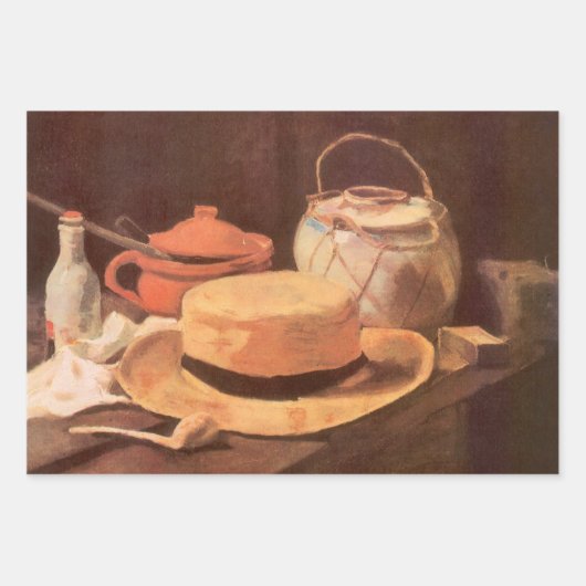 Vincent van Gogh - Stilleven w Yellow Straw Pet Inpakpapier Vel (Voorkant)