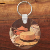 Vincent van Gogh - Stilleven w Yellow Straw Pet Sleutelhanger (Voorkant)
