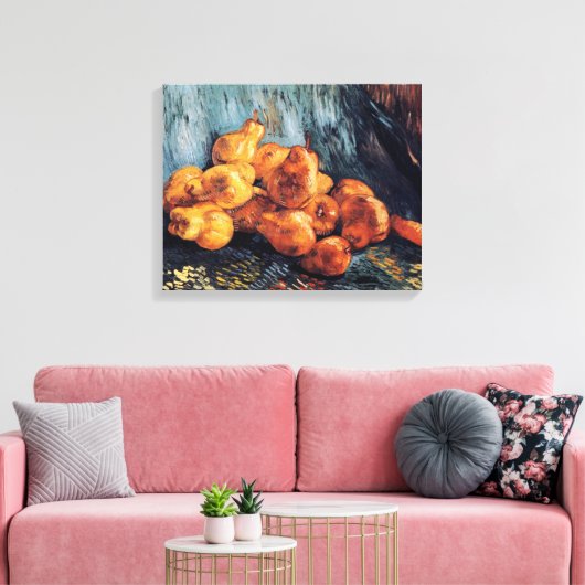 Vincent Van Gogh - stilstaand leven met peren Canvas Afdruk (Insitu (Woonkamer))