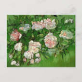 Vincent Van Gogh - stilstaande levensroze roses Fi Briefkaart (Voorkant)