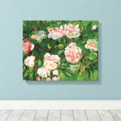 Vincent Van Gogh - stilstaande levensroze roses Fi Canvas Afdruk (Insitu (Houten vloer))
