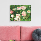 Vincent Van Gogh - stilstaande levensroze roses Fi Canvas Afdruk (Insitu (Woonkamer))