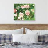 Vincent Van Gogh - stilstaande levensroze roses Fi Canvas Afdruk (Insitu (Slaapkamer))