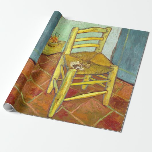 Vincent Van Gogh Stoel met Pijp Cadeaupapier (Uitgerold)