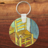Vincent Van Gogh Stoel met Pijp Sleutelhanger (Voorkant)