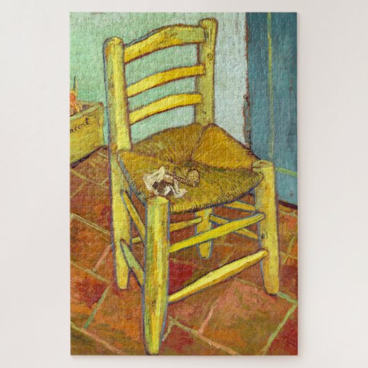 Vincent Van Gogh-stoel met pijpleiding Legpuzzel (Verticaal)