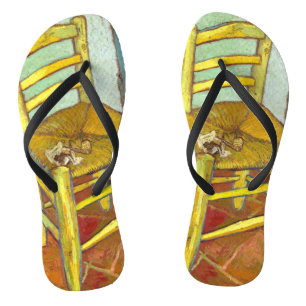 Vincent Van Gogh-stoel met pijpleiding Teenslippers