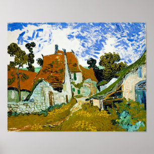 Vincent van Gogh: Straat Auvers-sur-Oise Poster