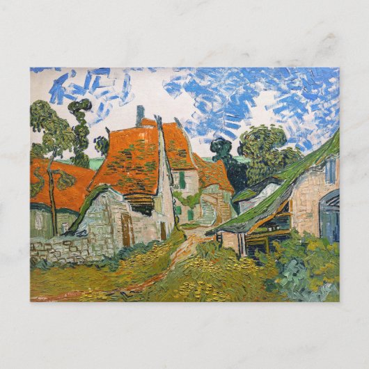 Vincent van Gogh - Straat in Auvers-sur-Oise Briefkaart (Voorkant)